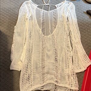 White Crochet Cover-Up